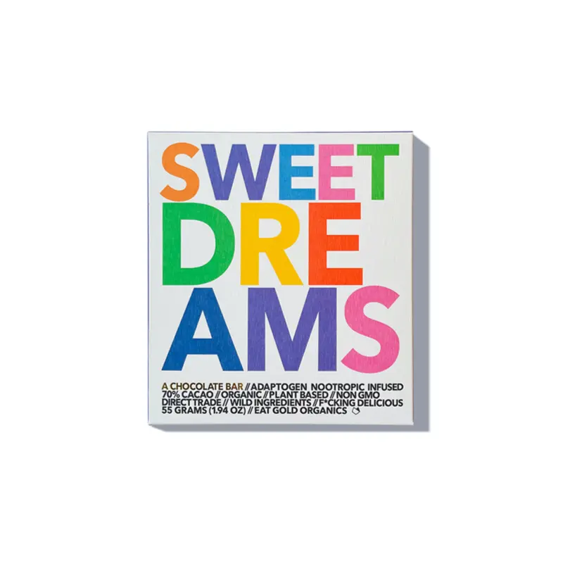 Eat Gold Organics - 'Sweet Dreams' Adaptogen Nootropic Infused Chocolate Bar (55G | 70%)
