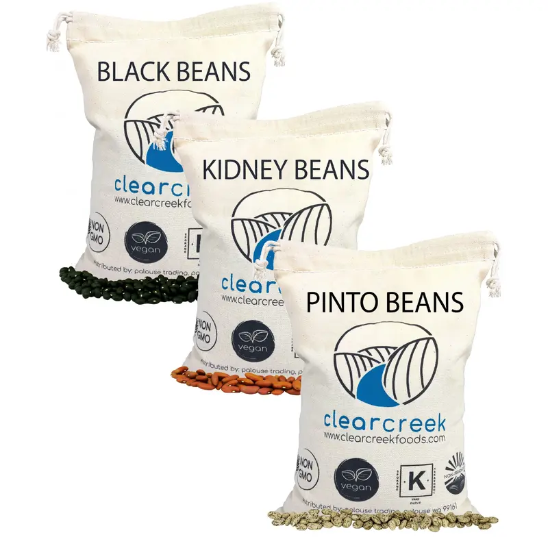 Bean Variety Bundle | Black Beans, Pinto and Kidney Beans | 12 lbs (4 lbs each)