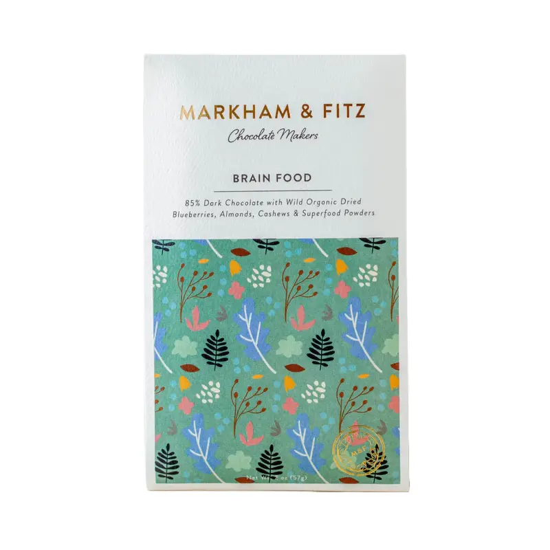 Markham & Fitz - 'Brain Food' Chocolate Bar w/ Superfoods (2OZ | 85%)