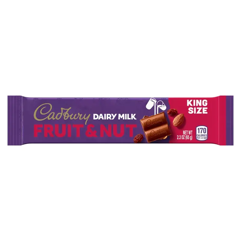 CADBURY DAIRY MILK Fruit & Nut King Size Candy Bar