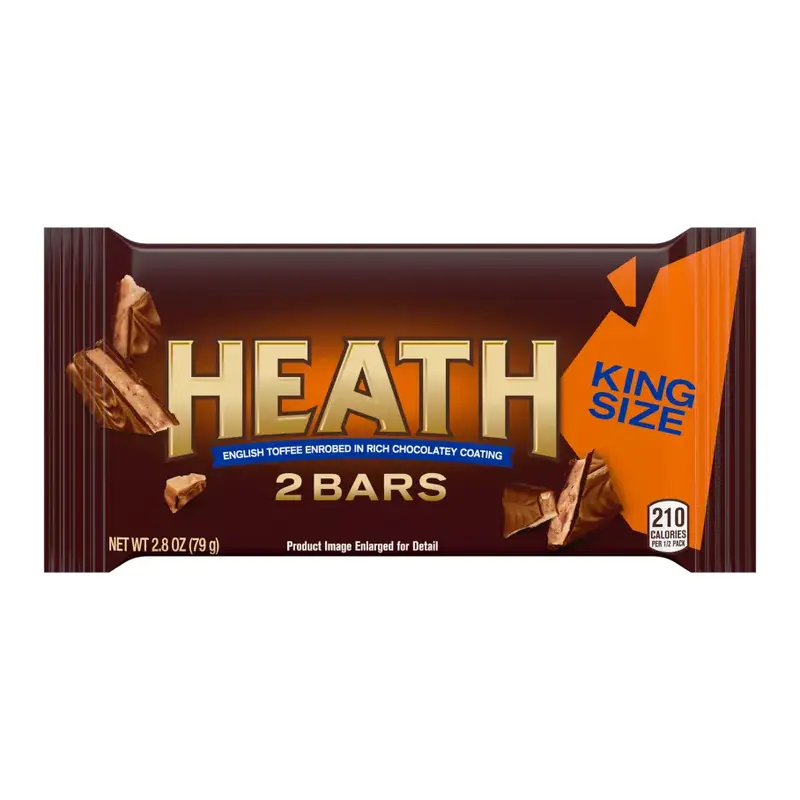 HEATH Chocolatey English Toffee King Size Candy Bar, 2.8 oz