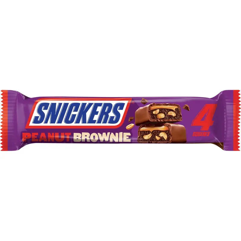 Snickers Peanut Brownie 4 Squares
