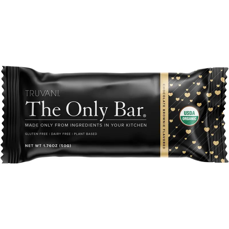 Truvani Organic Chocolate Brownie The Only Bar