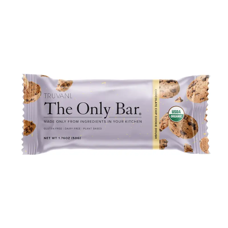 Truvani Organic Chocolate Chip Cookie Dough The Only Bar