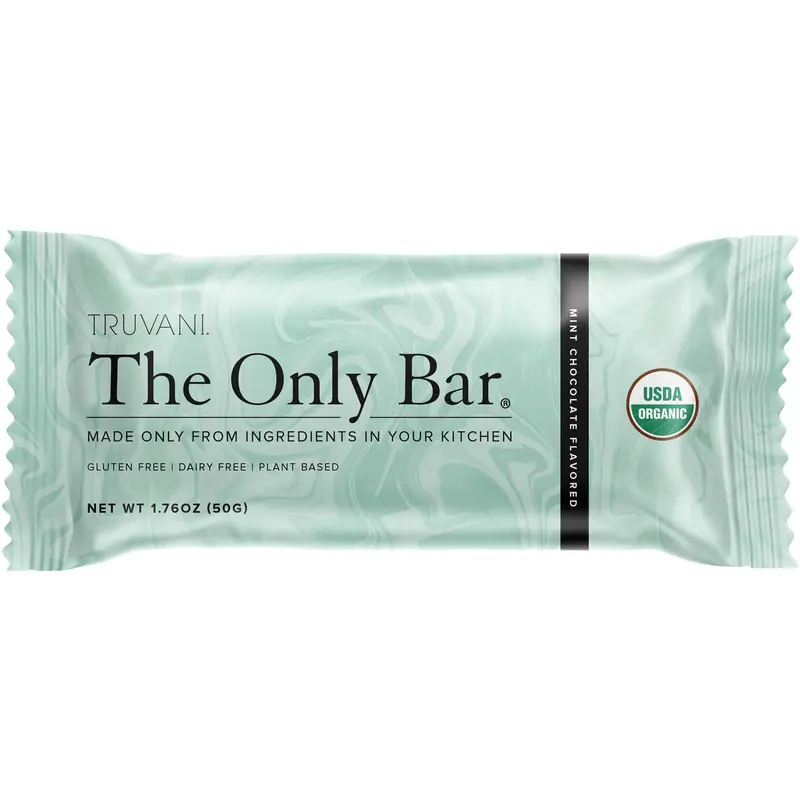 Truvani Organic Chocolate Mint The Only Bar