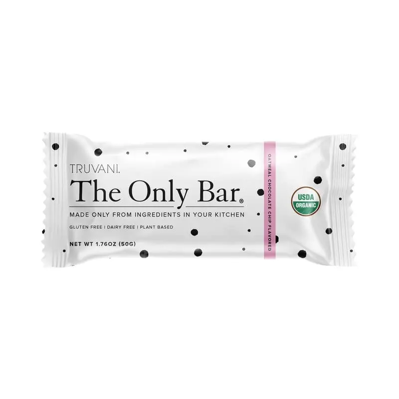 Truvani Organic Oatmeal Chocolate Chip The Only Bar