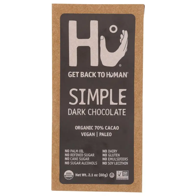 HU - Organic Dark Chocolate Bar Simple - 2.1 oz.