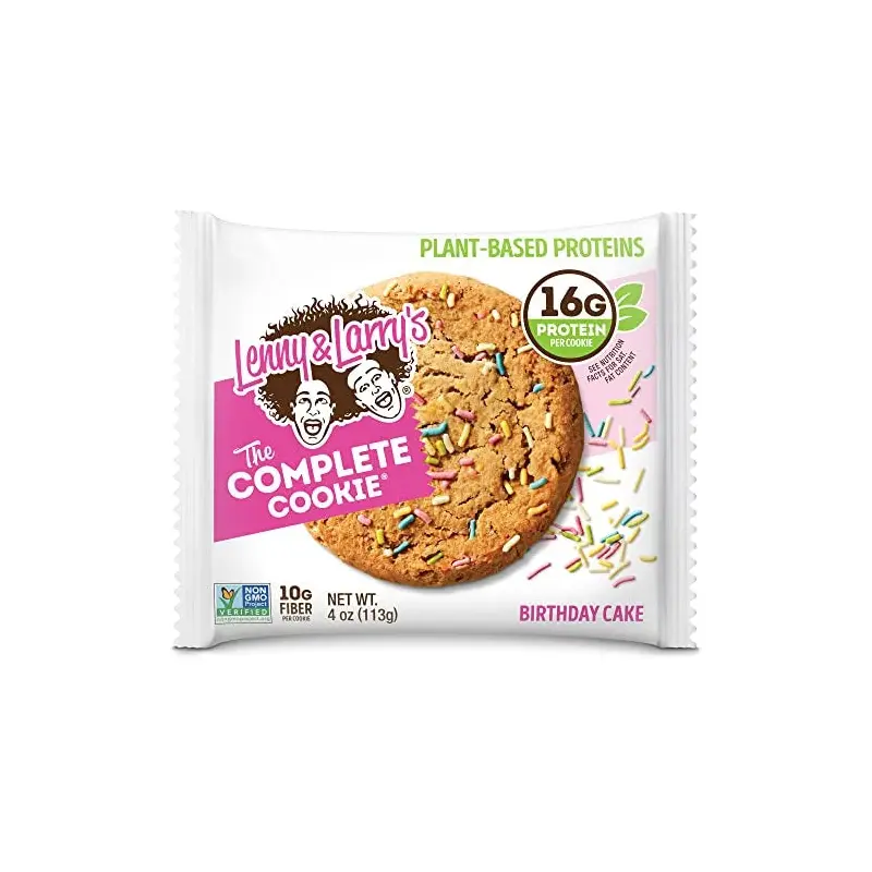Lenny & Larry's The Complete Cookie, Birthday Cake, Soft Baked, 16g Plant Protein, Vegan, Non-GMO