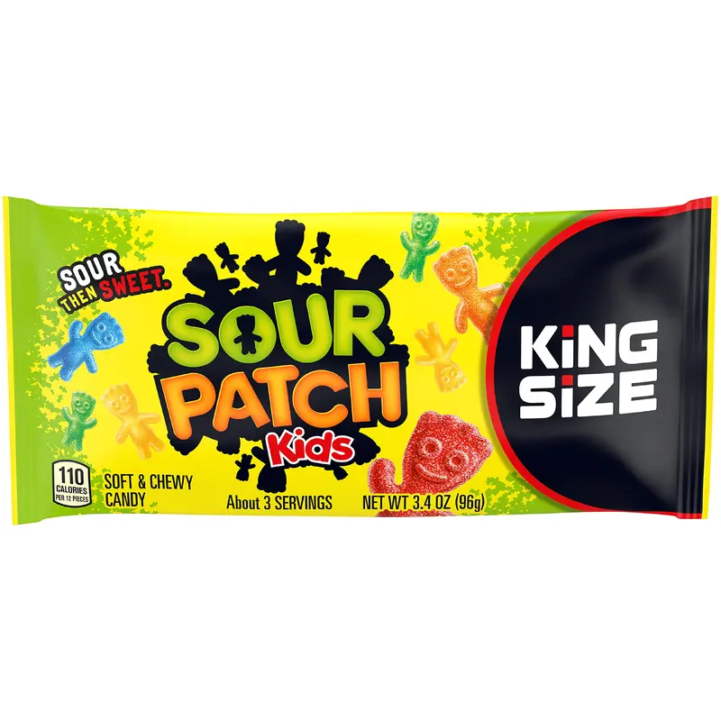 Sour Patch Kids Soft & Chewy Candy King Size