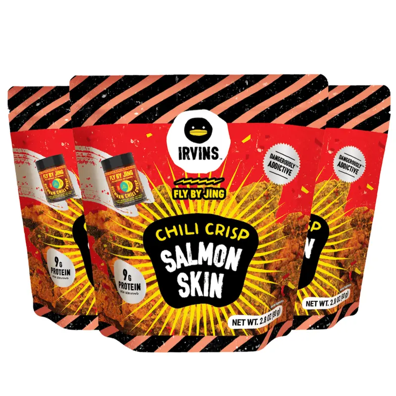 Chili Crisp Salmon Skin