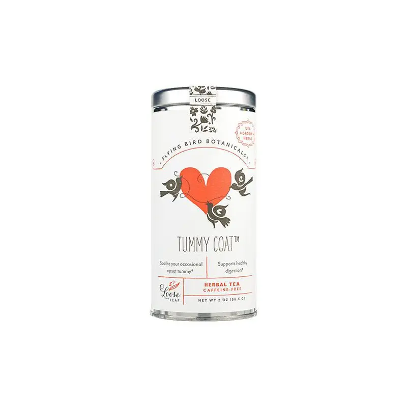 Flying Bird Botanicals - 'Tummy Coat' Herbal Tea Blend (6CT)