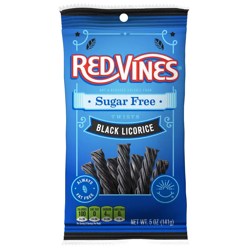 Red Vines Sugar Free Black Licorice