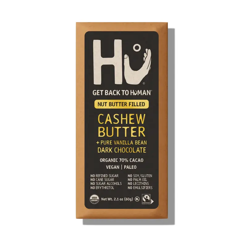 HU Cashew Butter Pure Vanilla Bean Dark Chocolate 2.1oz