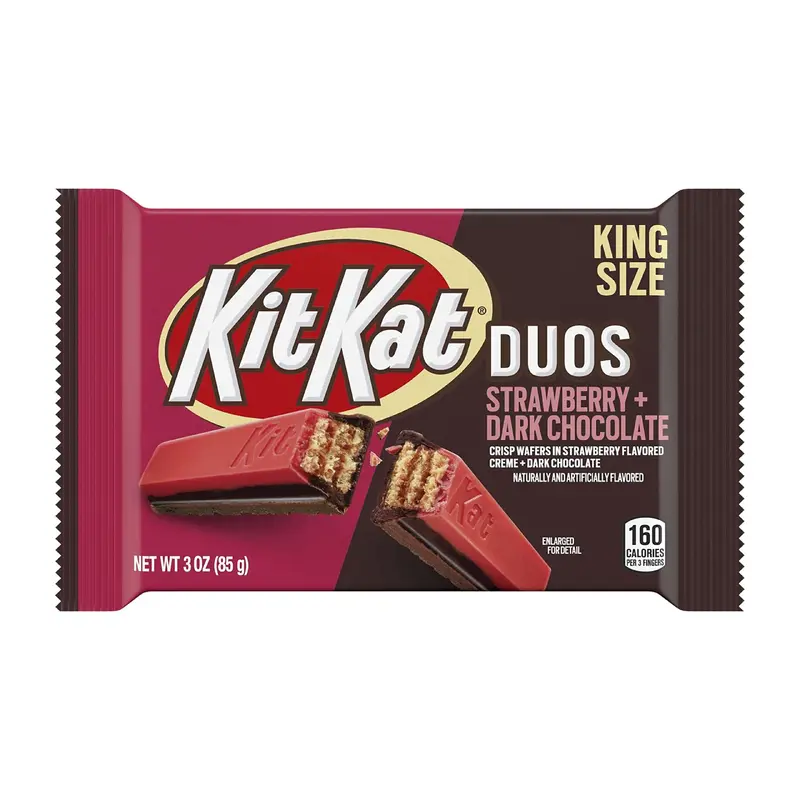 Kit Kat Duos Strawberry Dark Chocolate King Size 3oz