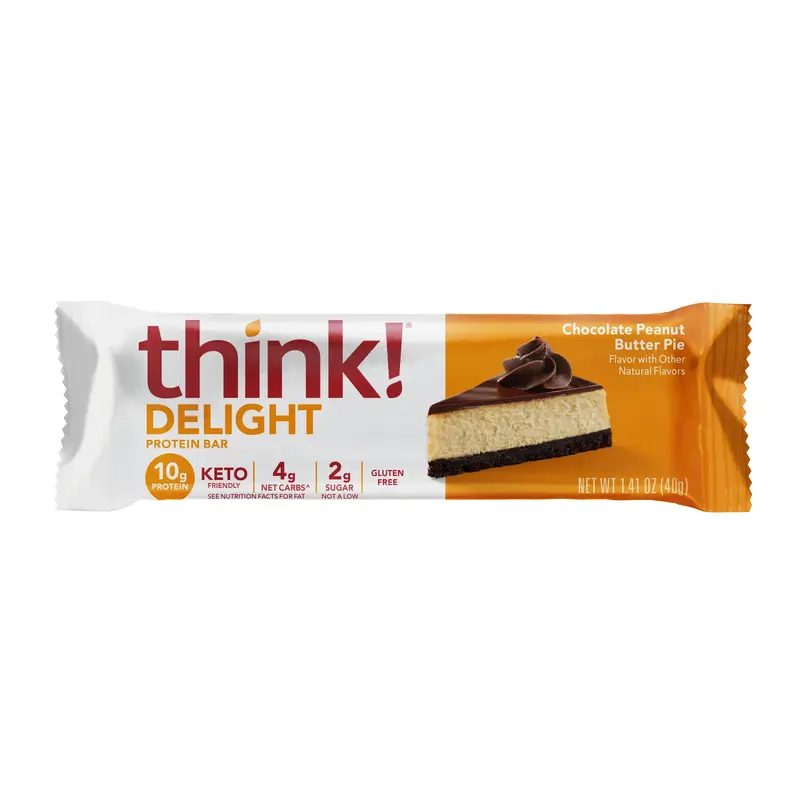 Think! Delight Protein Bars Chocolate Peanut Butter Pie