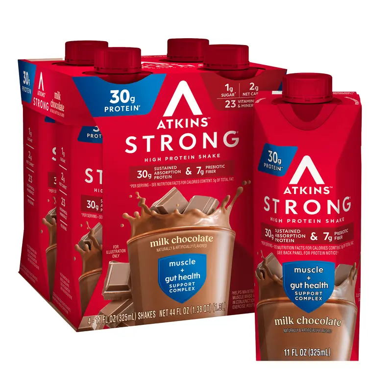 Atkins Strong Milk Chocolate 30g Protein Shake