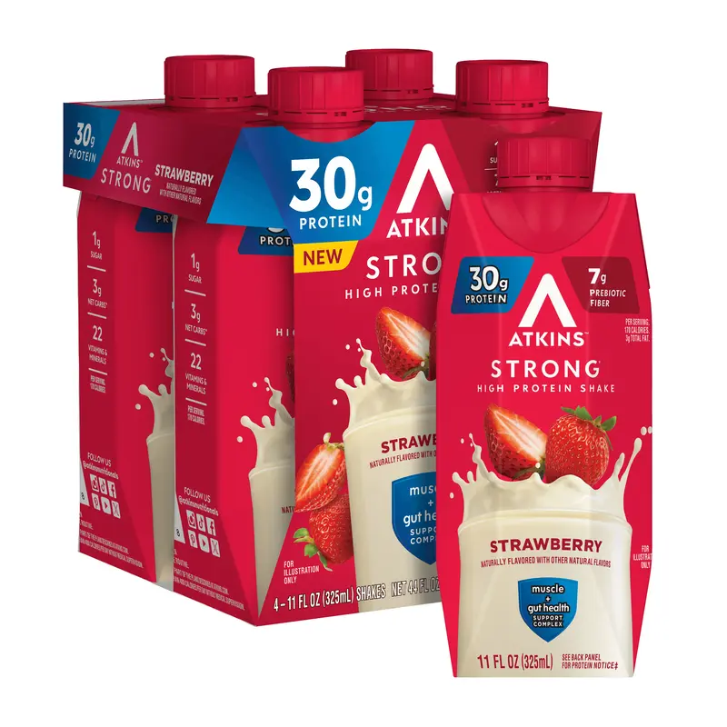Atkins Strong Strawberry 30g Protein Shake