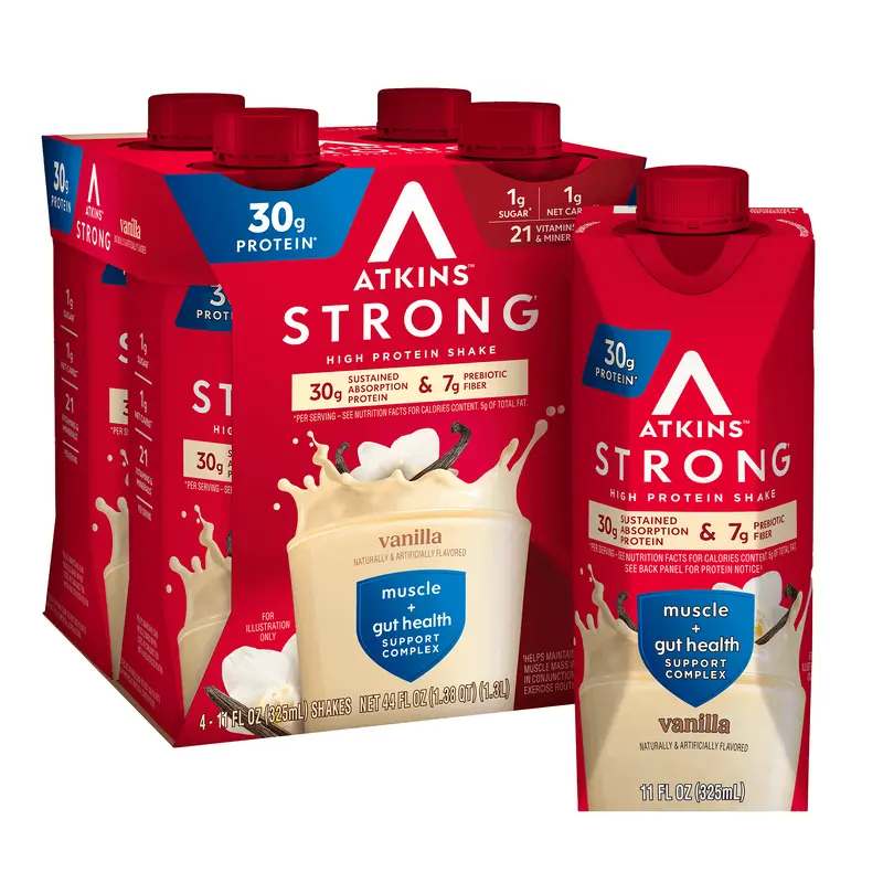 Atkins Strong Vanilla 30g Protein Shake
