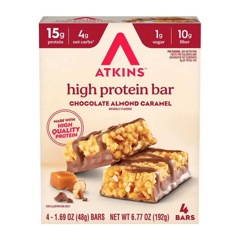 Chocolate Almond Caramel High Protein Bars