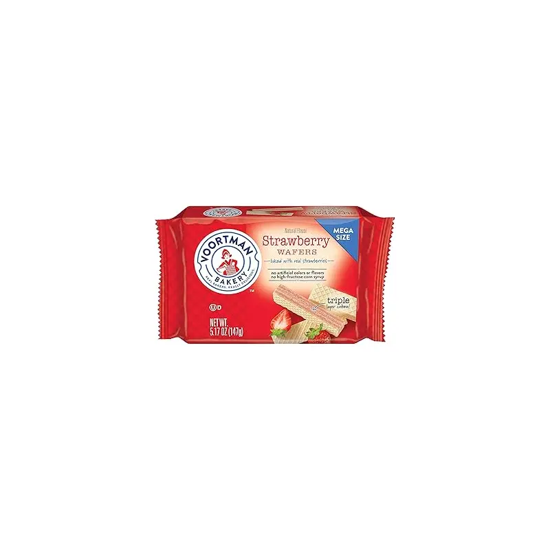 Voortman Bakery Strawberry Wafers Mega Size