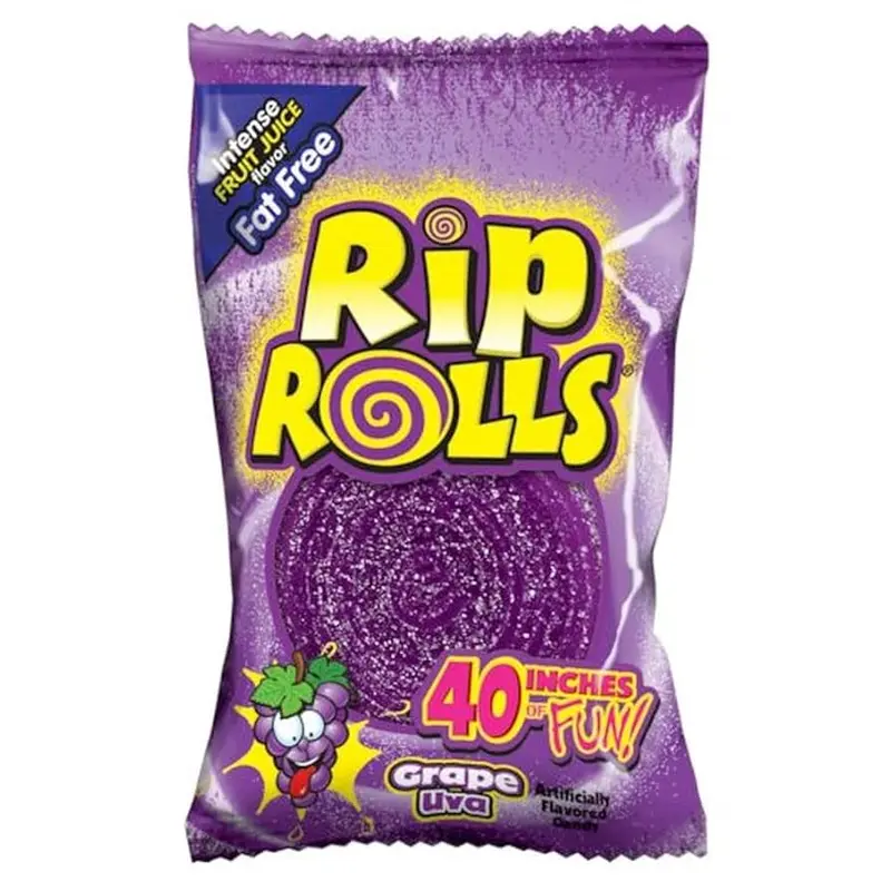 Rip Rolls Candy Grape