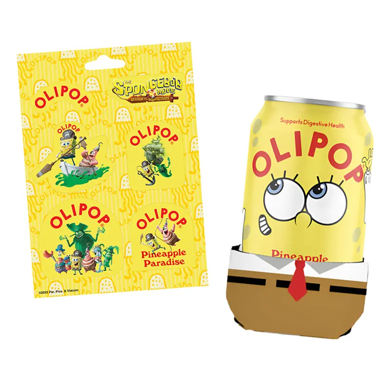 SpongeBob SquarePants Koozie + Sticker Pack