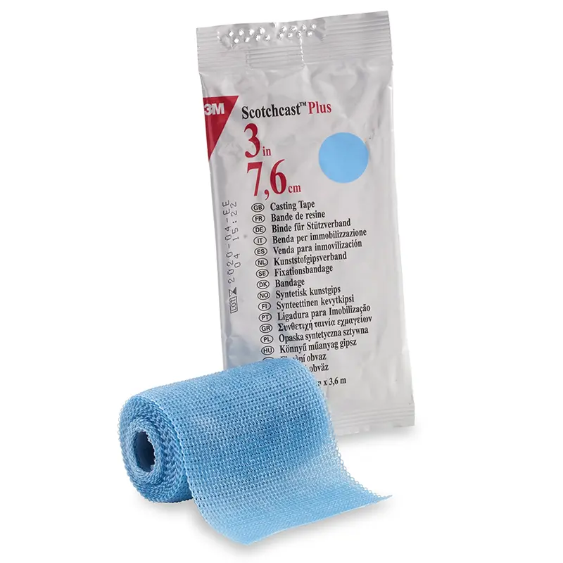 3M Scotchcast Plus Light Blue Cast Tape, 3 Inch x 12 Foot