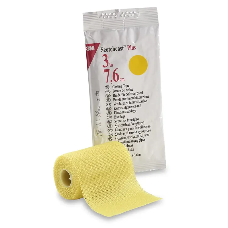 3M Scotchcast Plus Yellow Cast Tape, 3 Inch x 12 Foot