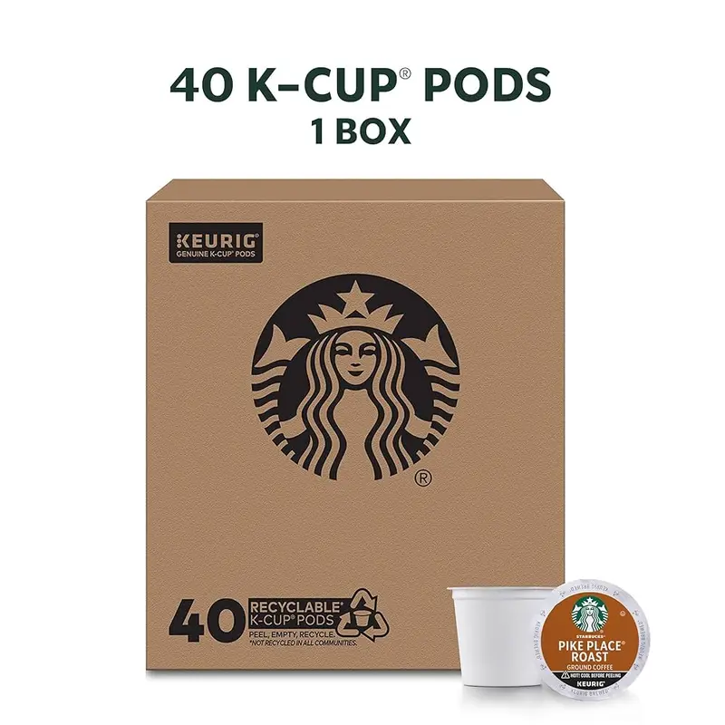 Starbucks 40ct K Cups Pike Place Roast
