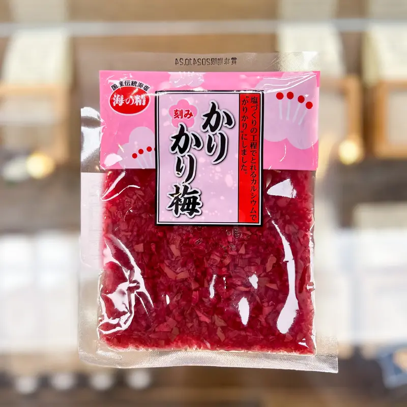 Finely chopped crunchy pickled plum -()- 60g