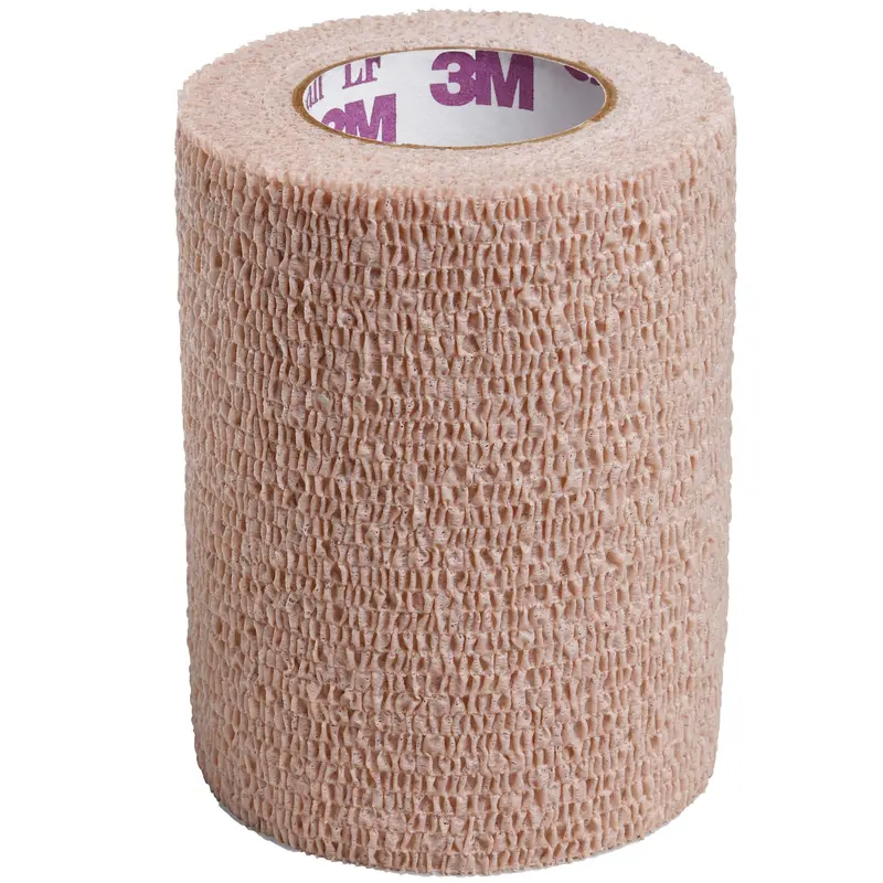 3M Coban Cohesive Bandage, Standard Compression, Self-adherent Closure, Non-Sterile, Tan, 3 inch X 5 yards