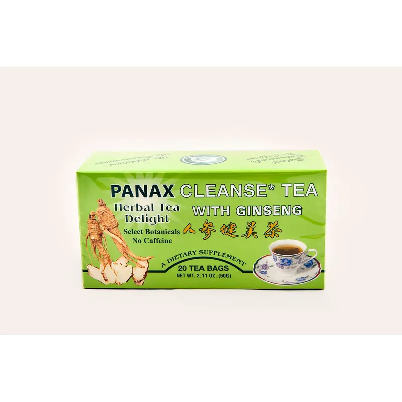 All Natural Panax Ginseng Herbal Cleanse Tea - 20 Bags