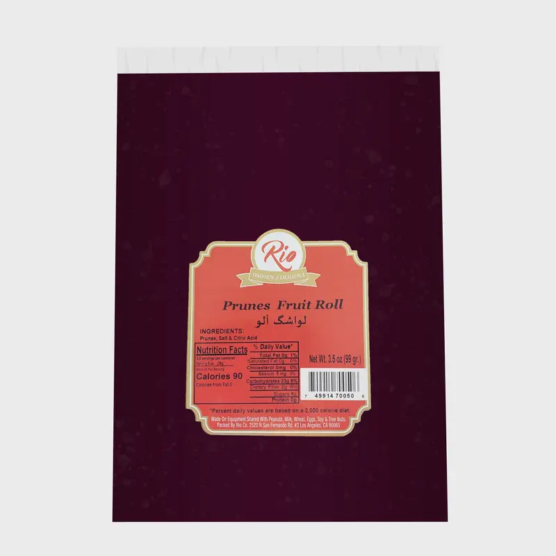Prune Fruit Roll Sheets (Lavashak)
