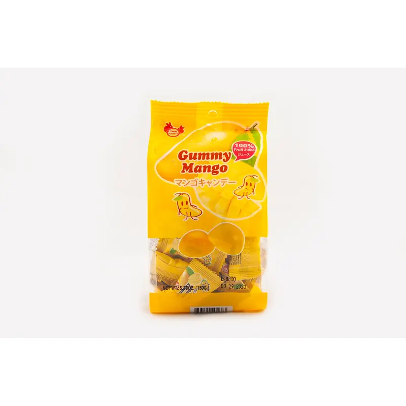 Twin Rabbit Gummy Mango Chews - Individually Wrapped