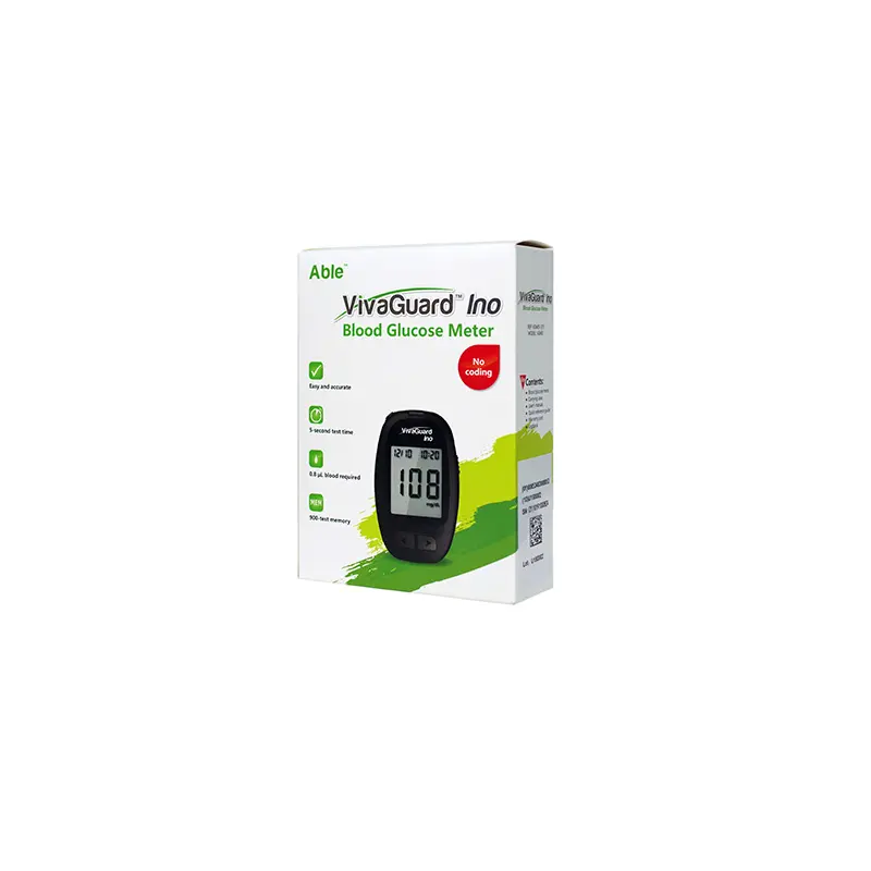 Able VivaGuard Ino Blood Glucose Meter, Black