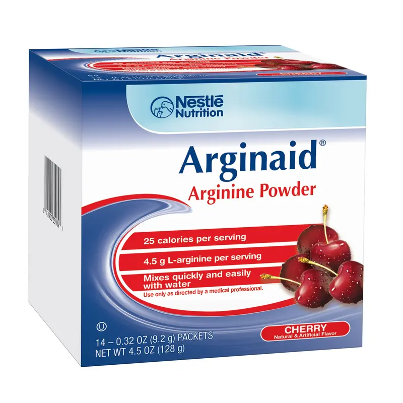 Arginaid Arginine-Intensive Cherry Flavor Drink Mix Powder, 9.2g Packet 14/Box