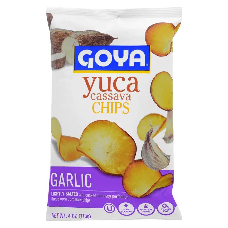 Garlic Yuca Cassava Chips 4 oz Bag