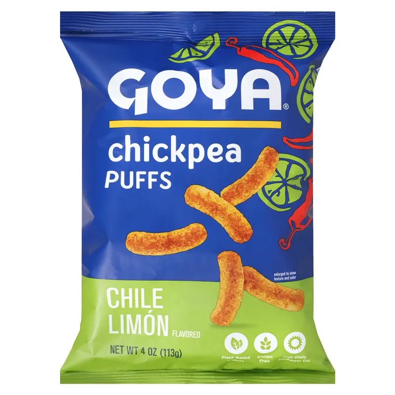 Goya Chickpea Puffs - Chile Limn, 4 oz. Bag