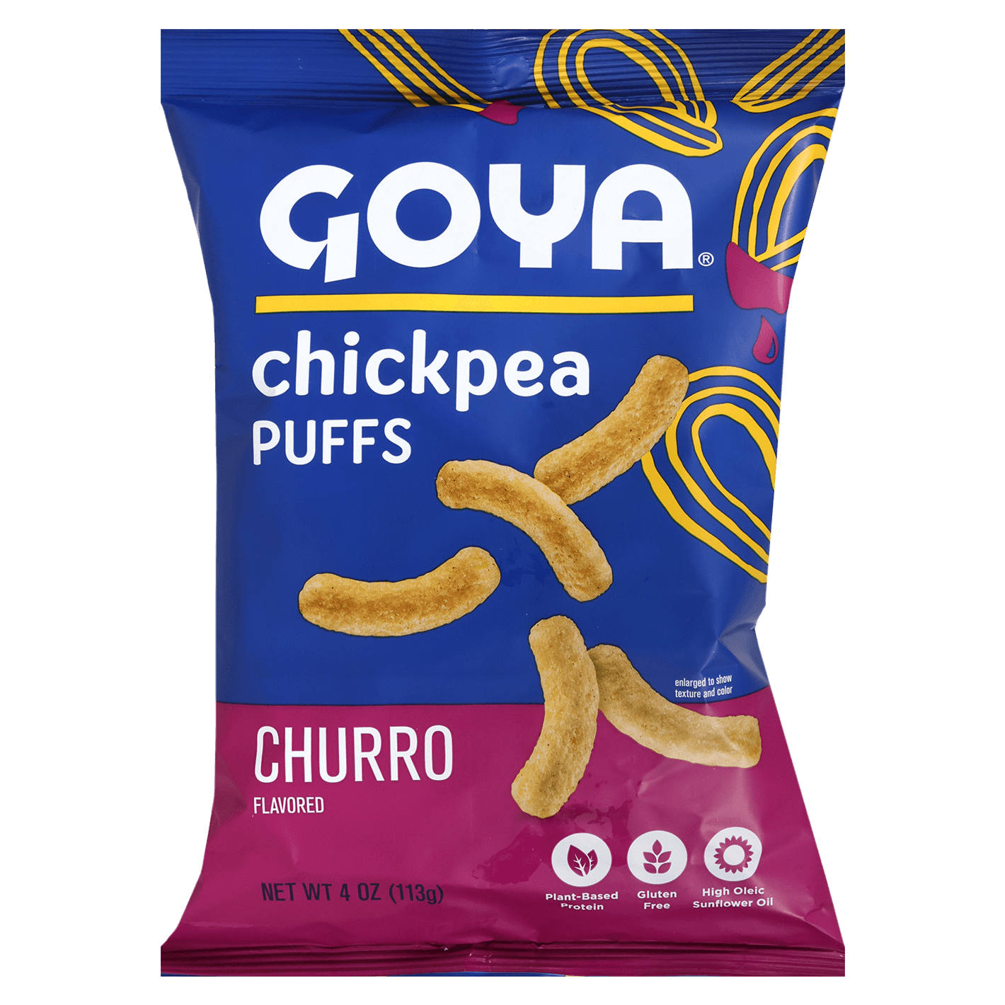 Goya Chickpea Puffs - Churro, 4 oz. Bag