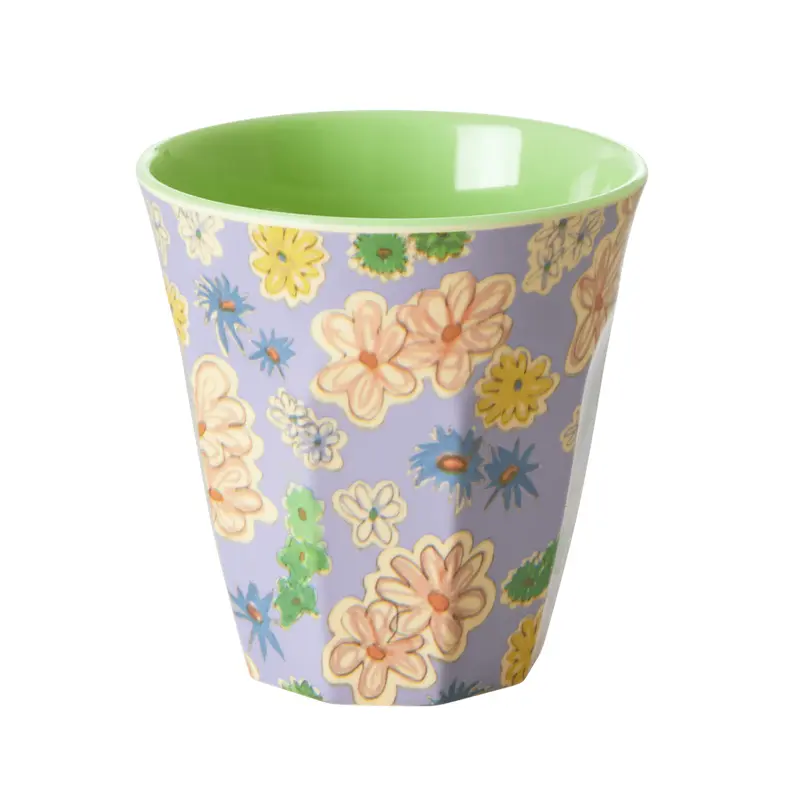 Medium Melamine Cup | Flower Painting Print