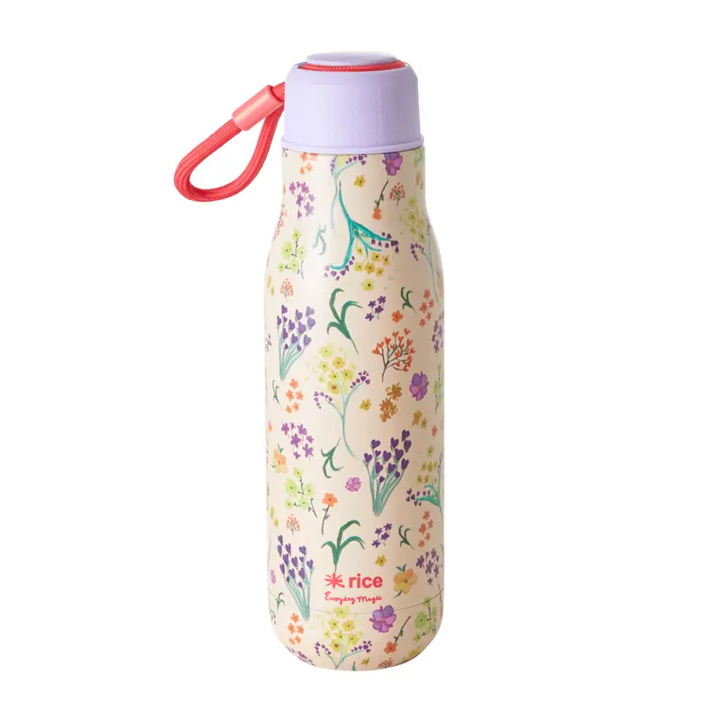 Stainless Steel Thermo Bottle | Wild Flowers Print