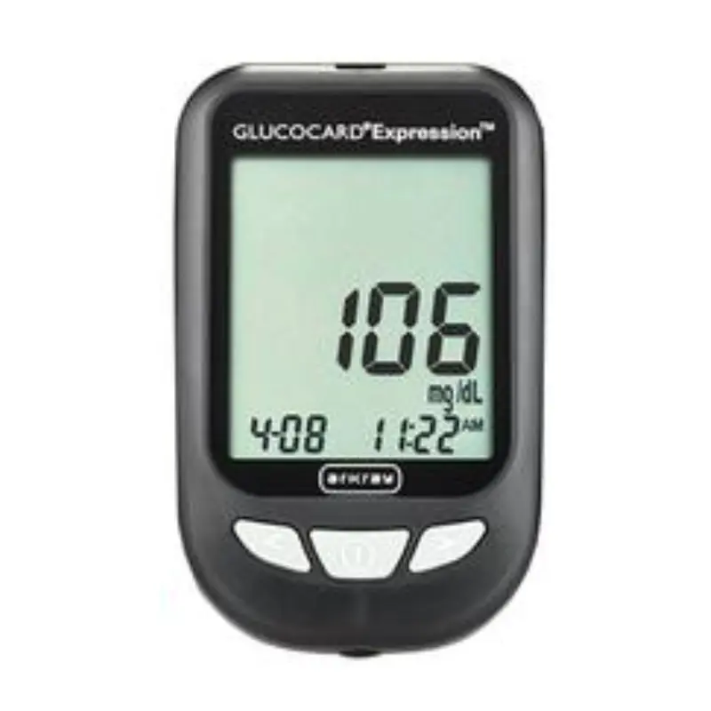Arkray Glucocard Expression Blood Glucose Meter Kit, 93mm x 58mm x 20.5mm