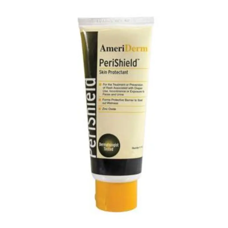 Ameriderm PeriShield Barrier Ointment and Protectant Cream, Vitamins A, D and E and Aloe Enriched, 3.5 oz Tube