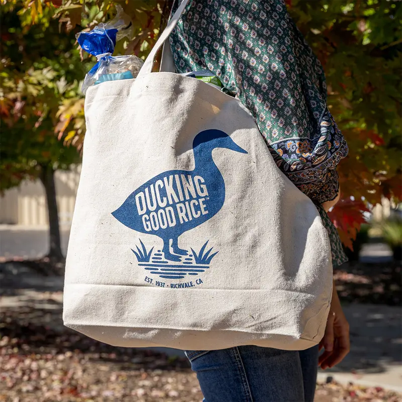 Ducking Good Rice Tote Bag