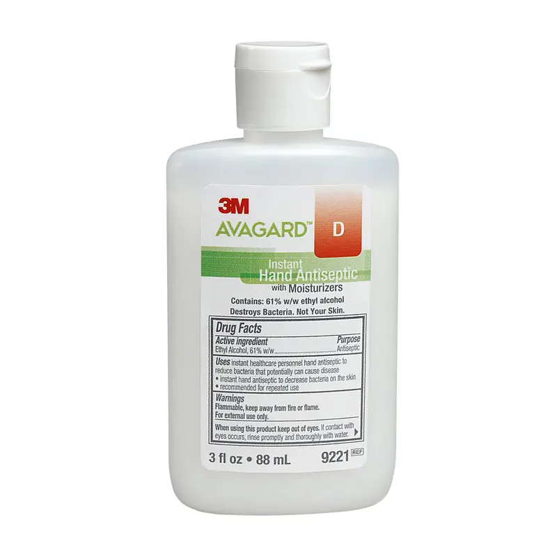 3M Avagard D Instant Hand Antiseptic with Moisturizers, 3 oz, White