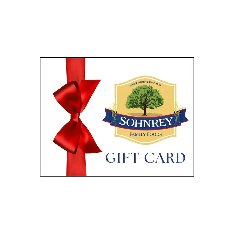 Sohnrey Family Foods Website Gift Cards