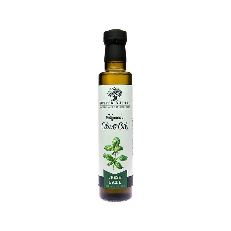 Sutter Buttes Olive Oil Co.  Fresh Basil Infused Olive Oil 8.5 oz