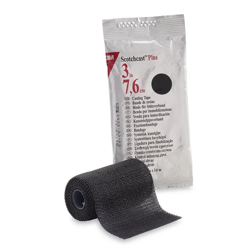 3M Scotchcast Plus Black Cast Tape, 3 Inch x 12 Foot