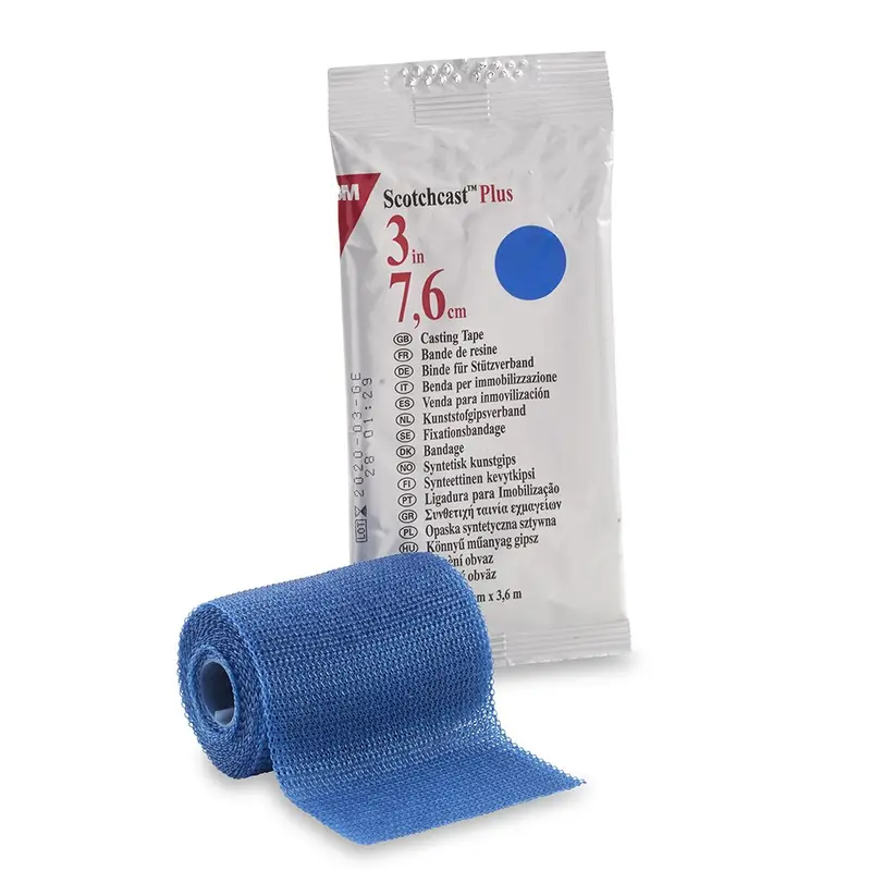 3M Scotchcast Plus Blue Cast Tape, 3 Inch x 4 Yard