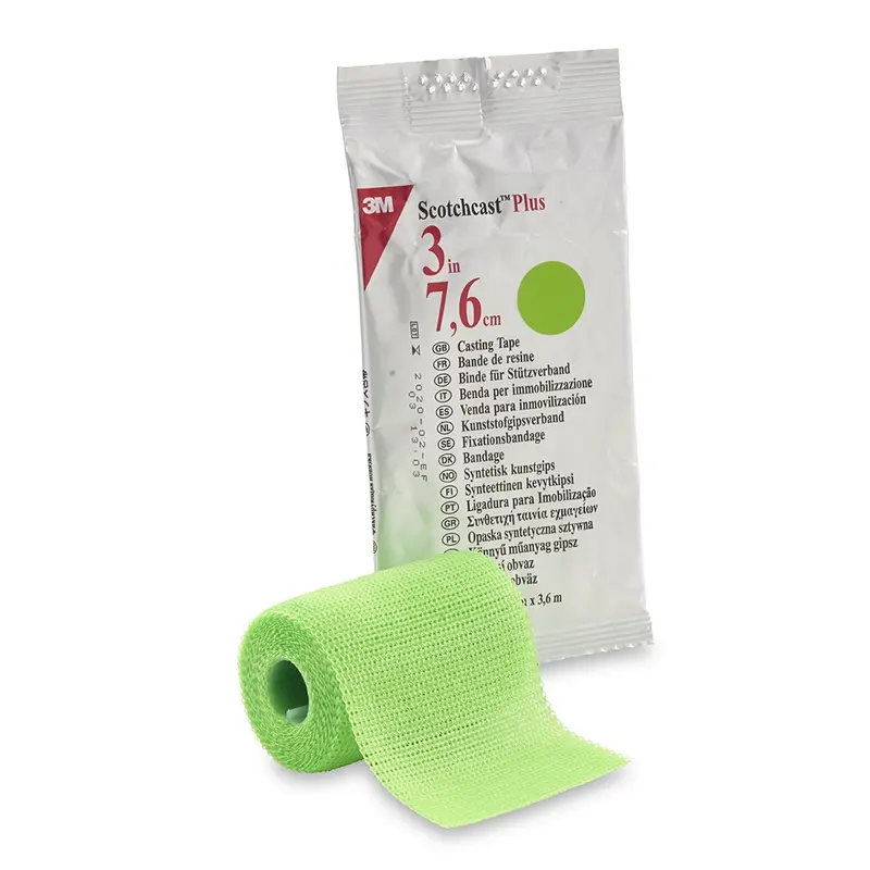 3M Scotchcast Plus Bright Green Cast Tape, 3 Inch x 12 Foot